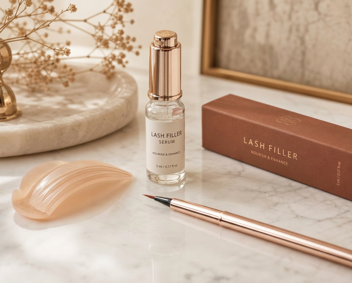Lash filler verzorgingsproducten voor vollere en gelifte wimpers zonder extensions