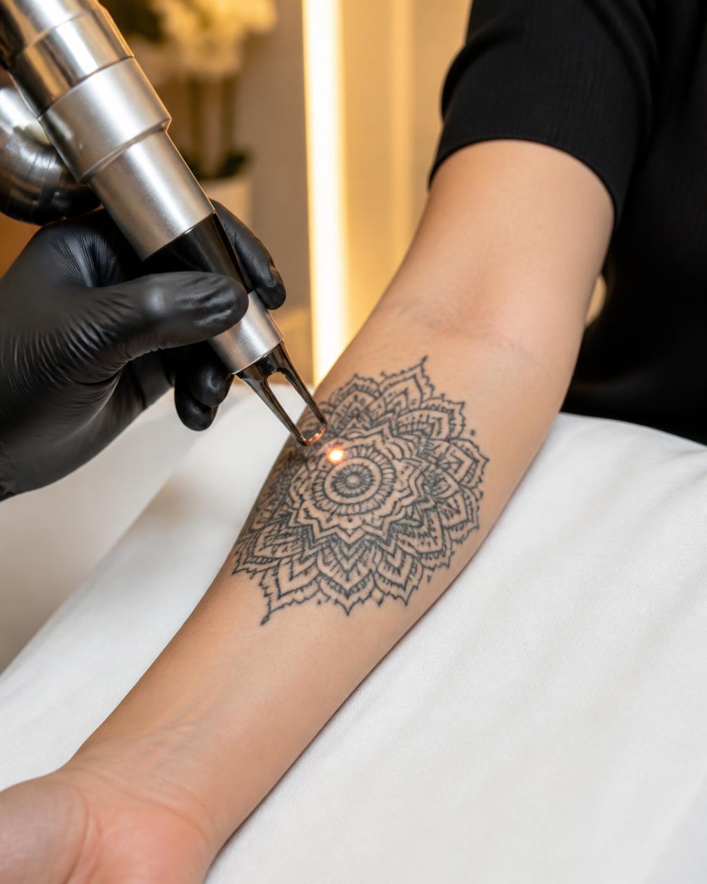 Laserbehandeling voor tattoo- en permanente make-up verwijdering bij Studio Anna